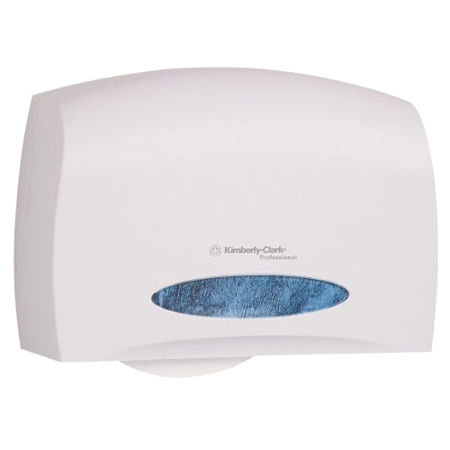 Scott® Essential Coreless Jumbo Roll Toilet Paper Dispenser With Stub Roll, White